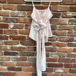 Glamorous Peach Pit peach colored jaguar print tank!